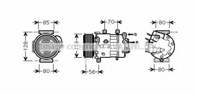 AVA QUALITY COOLING pek322 -  Компрессор, кондиционер